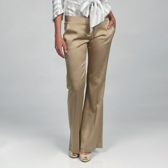 BCBGMaxAzria Pants - Max Azria Gold Flared Dress Slack / Pant